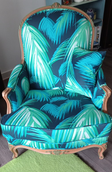 tropicana tissu ameublement chaise fauteuil canapé rideaux matthew williamson pour osborne & little vendu par la rime des matieres