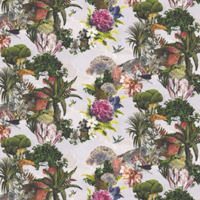 Jardin des rêves papier peint décor mural intissé fantaisie lavable de Christian Lacroix, pour chambre, pièce à vivr, salon vendu par la rime des matieres bon plan papier peint