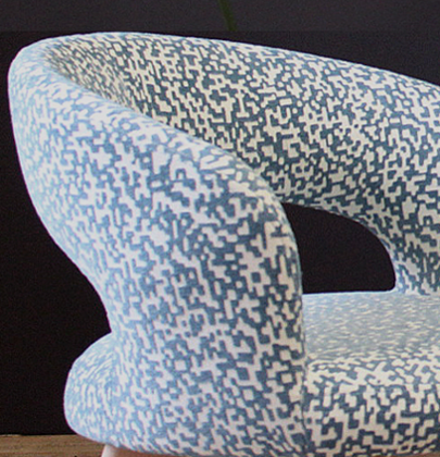 Atlante tissu ameublement imprim design de Casal  pour chaise, fauteuil, canap et rideaux, vendu par la rime des matieres bon plan tissu