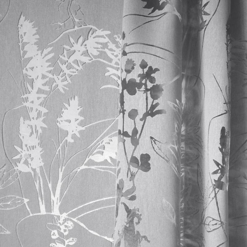 Alpilla voilage grande largeur motif végétal AquaClean anti-tâches et lavable, de Casal, vendu par la rime des matieres, bon plan tissu