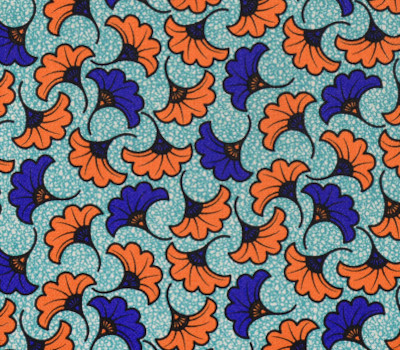 Althea  tissu ameublement lavable petit motif floral stylis color effet wax de Casal, pour chaise, fauteuil, canap et coussins, vendu par la rime des matieres, bon plan tissu frais de port offerts