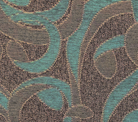 tissu ameublement Chillia motif arabesques, aquaclean anti-tache et non feu, de Casal, pour chaise, fauteuil, canap, coussins et rideaux, vendu par la rime des matieres, bon plan tissu et frais de port offerts