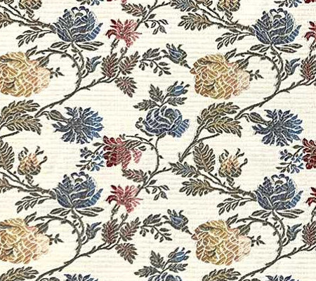 tissu ameublement Hermitage design  floral  vgtal brod, de Casal, pour chaise, fauteuil, canap, coussins et rideaux, vendu par la rime des matieres, bon plan tissu et frais de port offerts