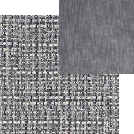tissus d'ameublement coordonns Oakworth graphite et Opra steel, tissus  Designers Guild, vendus par la rime des matires, bon plan tissu et frais de port offerts