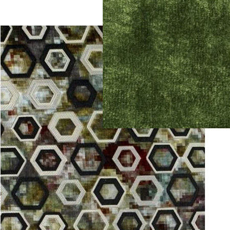 tissus d'ameublement coordonns Sukhna damson et Pavia fir, tissus  Designers Guild, vendus par la rime des matires, bon plan tissu et frais de port offerts