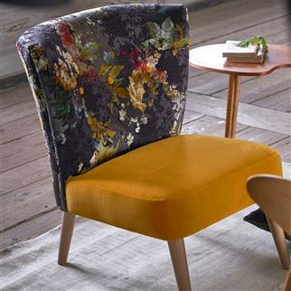 florenza tissu ameublement imprimé designers guild pour chaise fauteuil et canapé vendu par la rime des matieres