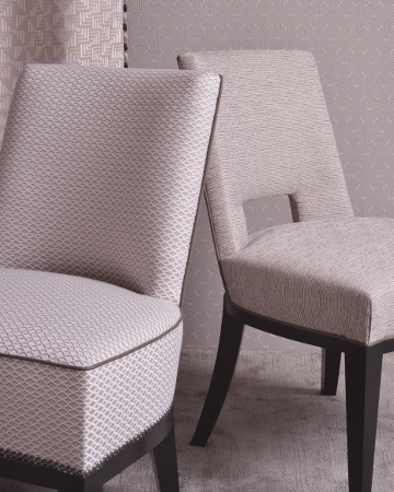 fauteuil tissu Jack faux uni lavable et non feu de Houlès pour chaise, fauteuil, canapé, rideau et coussins, vendu par la rime des matieres bon plan tissu