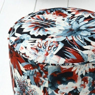 Hawai tissu ameublement  motif floral tropical de Jean Paul Gaultier, pour chaise, fauteuil, canap et rideaux, vendu par la rime des matieres, bon plan tissu et frais de port offerts