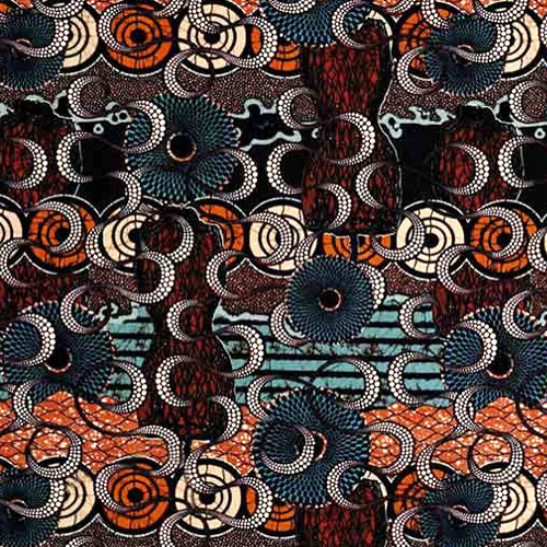Meltingpot tissu  imprim lavable pour chaise, fauutel, canap et rideaux de jean-Paul Gaultier par la rime des matieres