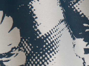 Pivonka tissu ameublement imprimé visages de Jean Paul Gaultier pour fauteuil, canapé, jetés de lit et rideau, vendu par la rime des matieres