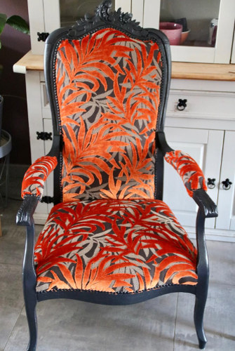 Jungle tissu ameublement motif exotique  de Casal, pour chaise, fauteuil et canap,vendu par la rime des matieres bon plan tissu voilages