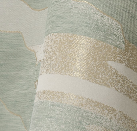 Calanques tissu imprimé paysage de Lelièvre pour rideaux, tentures et coussins, vendu par la rime des matieres