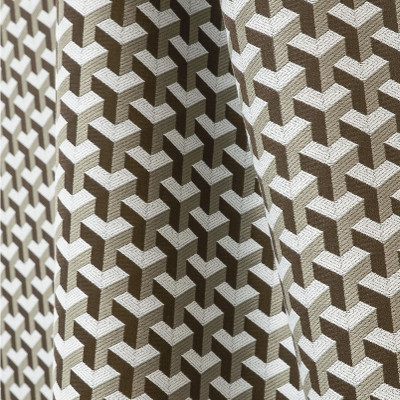ceramic tissu ameublement lavable et non feu imprimé graphiqe 3D style art déco de lelièvre vendu par la rime des matieres
