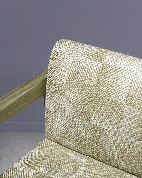fauteuil tissu imprimé lavable hypnose lelièvre vendu par la rime des matieres