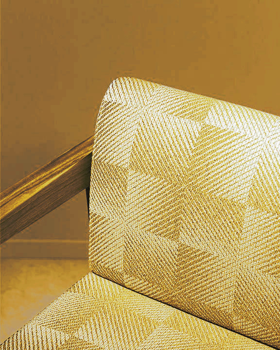 fauteuil tissu imprimé lavable hypnose lelièvre vendu par la rime des matieres