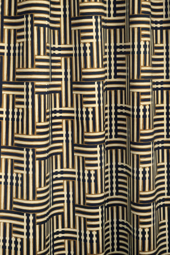 tissu d'ameublement Nuances de Lelivre, satin de coton motif graphique,pour chaise, fauteuil, canap et rideau, tissu vendu par la rime des matieres, bon plan et frais de port offerts