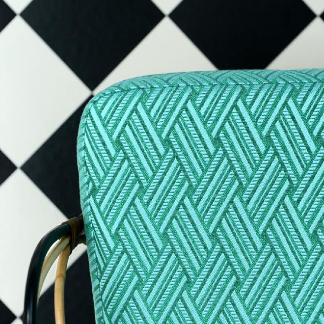 vacoa tissu imprim design de lelivre pour  fauteuil et canap  vendu par la rime des matieres