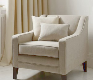 tissu linoso uni lavable aspect lin, de Clarke & Clarke, pour chaise, fauteuil, canapé, coussins et rideaux, vendu par la rime des matieres, bon plan tissu et frais de port offerts