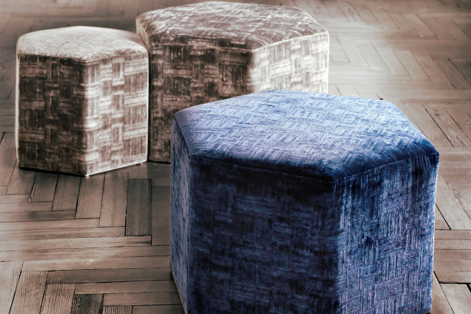 prince tissu velours effet carreaux de luciano marcato pour fauteuil et canapé par la rime des matieres bons plans tissu