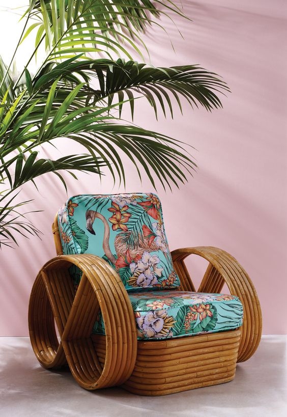 flamingo club tissu ameublement lavable fauteuil canapé rideaux matthew williamson pour osborne & little vendu par la rime des matieres