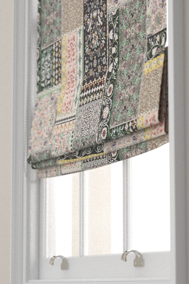 folklore tissu ameublement imprimé style patchwork de matthew williamson pour  rideaux  vendu par la rime des matieres bon plan tissu