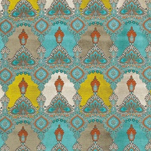 haveli tissu ameublement style indien pour chaise, fauteuil, canap et rideau de Matthew Williamson par la rime des matieres bon plan tissu