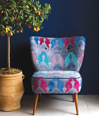 haveli tissu ameublement chaise fauteuil canapé rideaux matthew williamson pour osborne & little vendu par la rime des matieres bon plan tissu