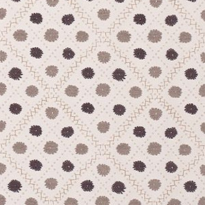 claribel tissu ameublement motif treillis et pomopns  pour fauteuil et canapé de Nina Campbell vendu par la rime des matieres bon plan tissu