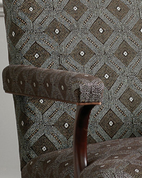 lorette tissu ameublement  motif gomtrique design de Niina Campbell pour fauteuil, canap et rideaux  vendu par la rime des matieres bon plan tissu