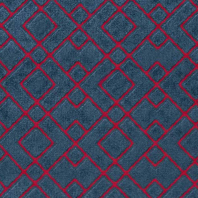 Clark tissu ameublement velours motif Art Dco  de Sahco, pour chaise, fauteuil, canap, rideaux et coussins, vendu par la rime des matieres bon plan tissu