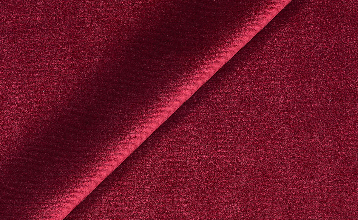 Proof tissu ameublement vlours uni lavable de Sahco pour chaise, fauteuil, canapé et rideaux, vendu par la rime des matieres, bon plan tissu
