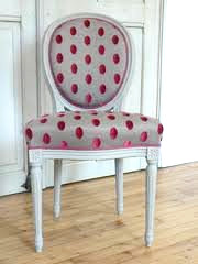 chaise medaillon louis xvi tissu beaubourg