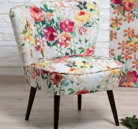 tissu sunshine pour chaise, fauteuil et canap, rideaux