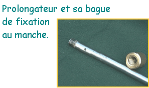 Prolongateur et sa bague. Cliquez ici pour agrandir.