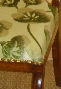 chaise avec tissu lotus casal
