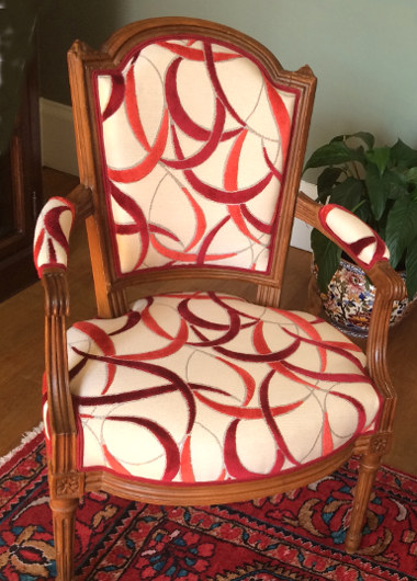 fauteuil jacob louis XVi  tissu vermandois