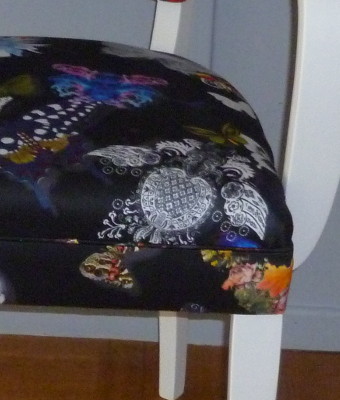 fauteuil bridge et tissu Butterfly parade de christian lacroix