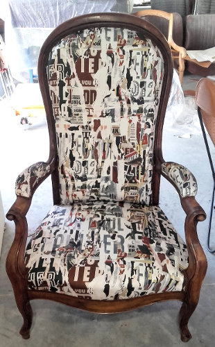 Métropolitain tissu lavable motif design de Jean Paul Gaultuer pour chaise, fauteuil, canapé et rideaux, vendu par la rime des matieres, bon plan tissu et frais de port offerts