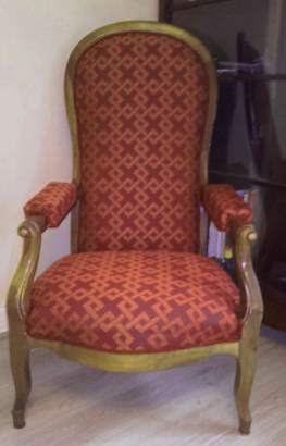 Fauteuil Voltaire et tissu Icne de chez Casal