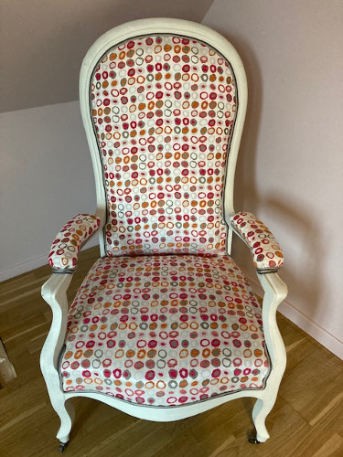 fauteuil voltaire tissu omega