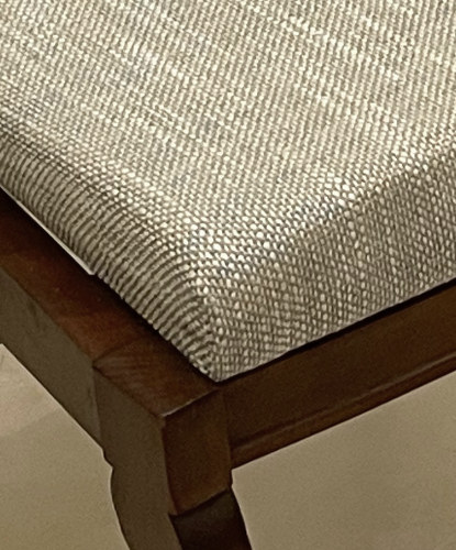 chaise et tissu Iona de Designers Guild, faux uni élégant et lumineux, lavable, vendu par la rime des matieres, bon plan tissu et frais de port offerts, 
