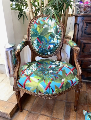 fauteuil  louis xvi tissu lavable Canopy de christian lacroix