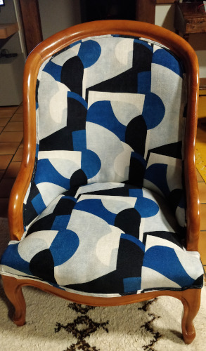 tissu Gehry pour fauteuil tonneau art dco