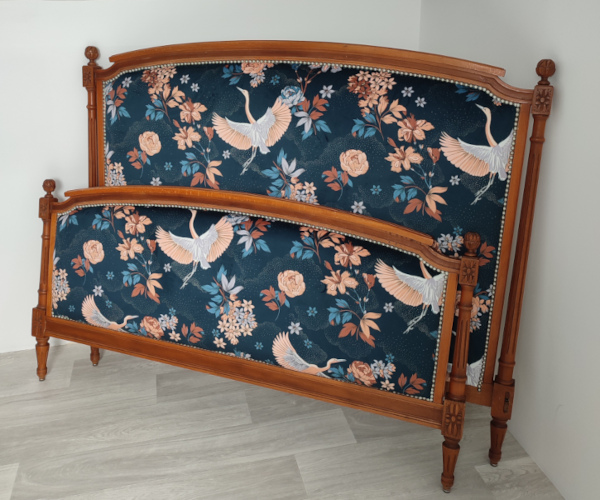 tte de lit et tissu Tsuru Velours, tissu vendu par la rime des matieres, bon plan tissu ameublement et frais de port offerts