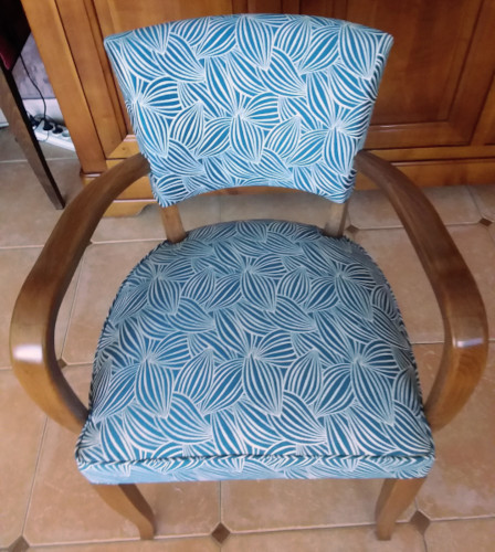 fauteuil bridge et tissu CACAO, tissu vendu par la rime des matieres, bon plan tissu ameublement et frais de port offerts