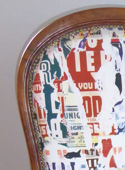 voltaire et tissu M�tropolitain de Jean Paul  Gaultier, tissu vendu par la rime des amtieres, bon plan tissu et frais de port offerts