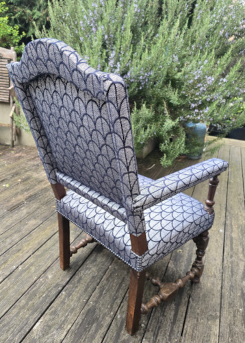fauteuil et tissu Parure style Art d�co, tissu vendu par la rime des matieres, bon plan tissu et frais de port offerts