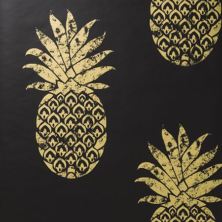 tobago papier peint fantaisie motif ananas lavable de clarke & clarke vendu par la rime des amtieres
