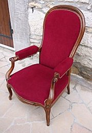 tissu ameublement Amara uni pour fauteuil Voltaire