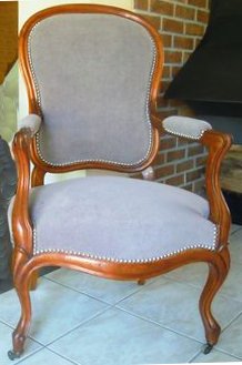 fauteuil louis philippe tissu lavable amara casal
